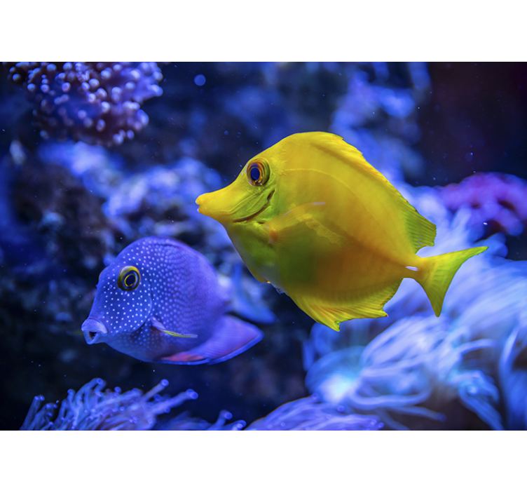 Tapisserie animaux scène de vie aquatique - TenStickers