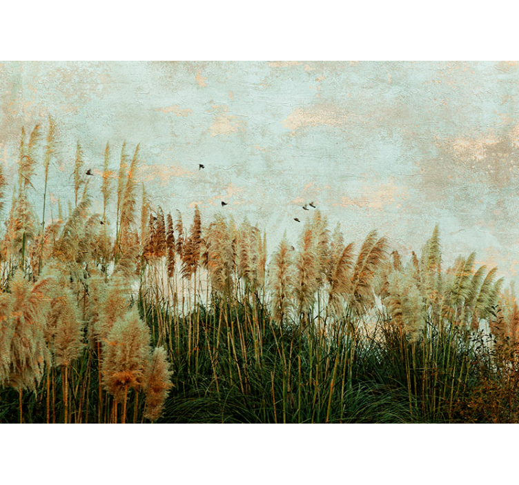 Tapisserie nature prairies dorées - TenStickers