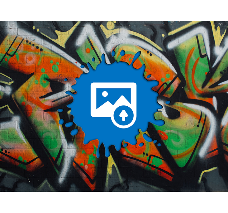 Tapisserie murale graffiti ambiance urbaine - TenStickers