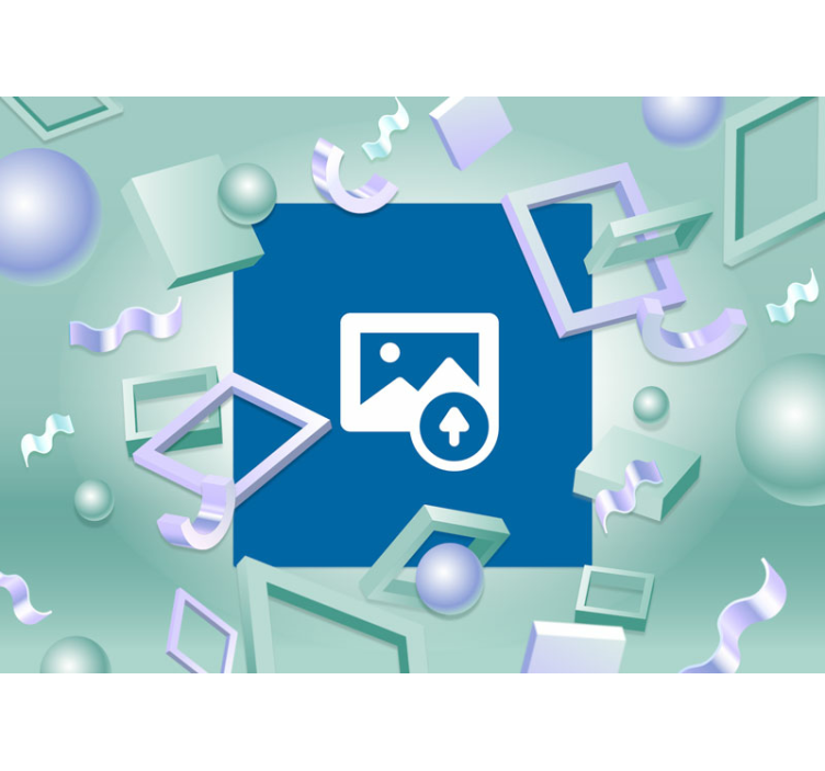 Papier peint 3d main tenant une fleur - TenStickers