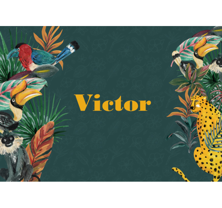 Tapisserie animaux expédition faune exotique - TenStickers