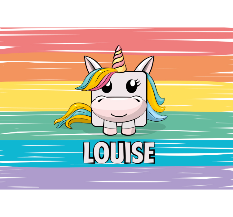 Tapisserie animaux conception de licorne mignonne - TenStickers