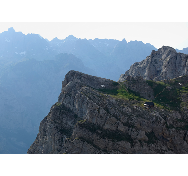 Tapisserie montagne grand panorama montagnard - TenStickers