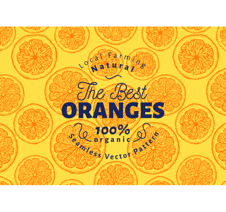 Tapisserie animaux les meilleures oranges bio - TenStickers