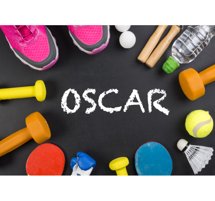 Tapisserie phrase affichage essentiels fitness - TenStickers