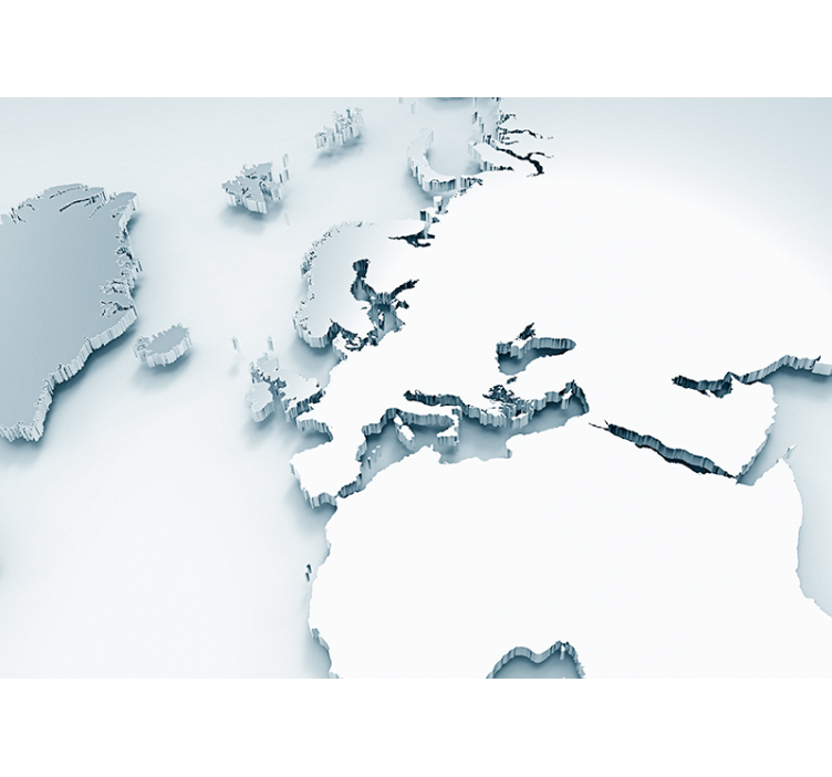 Tapisserie carte du monde carte du monde étendue - TenStickers