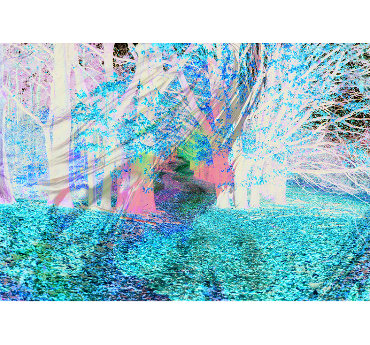 Tapisserie forêt sentier d'automne - TenStickers