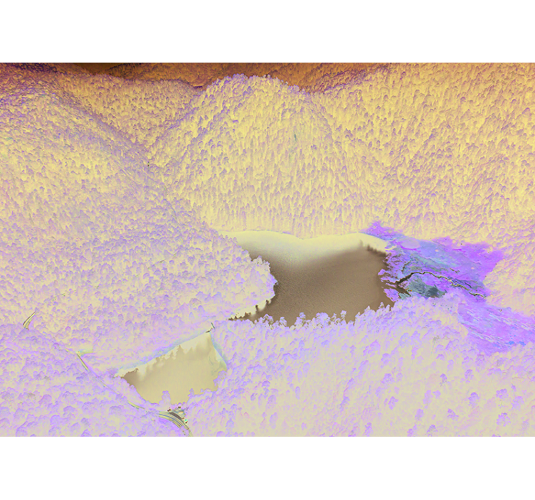 Tapisserie paysage sérénité du lac de montagne - TenStickers