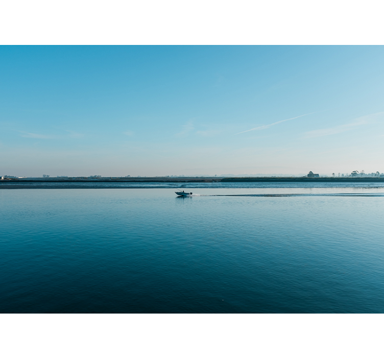 Tapisserie paysage scène d'eau tranquille - TenStickers