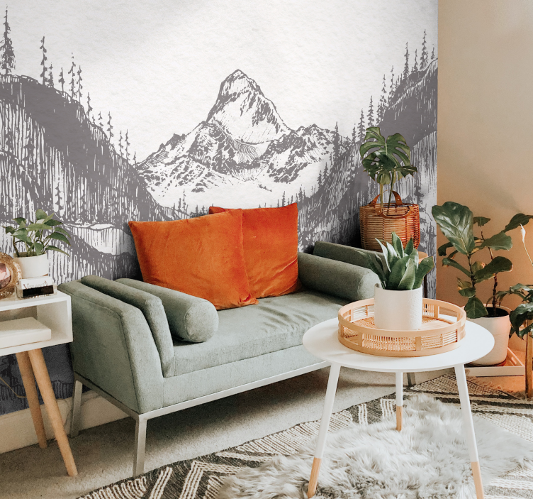 Papier peint panoramique scène jungle - TenStickers