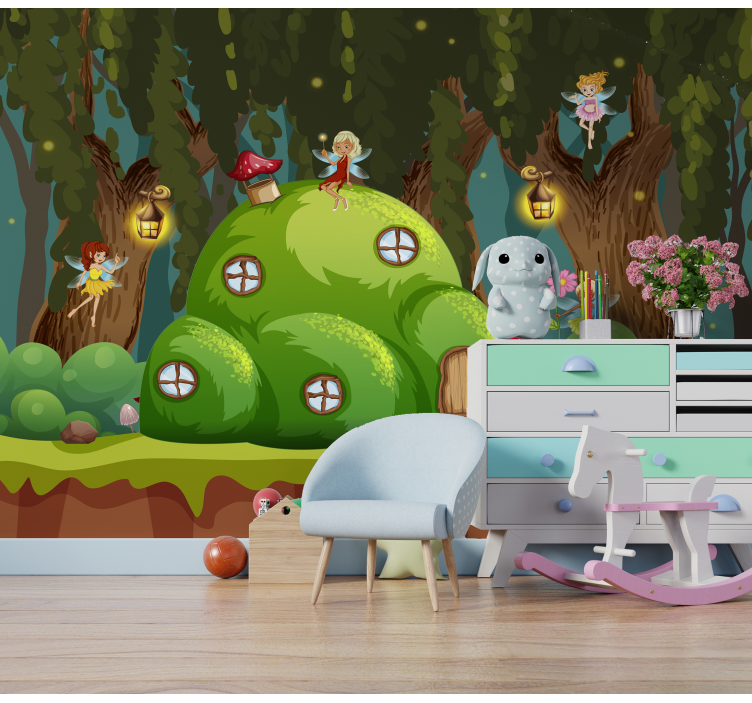 Tapisserie murale monde des fées - TenStickers