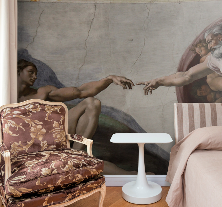 Tapisserie art classique scène de création - TenStickers