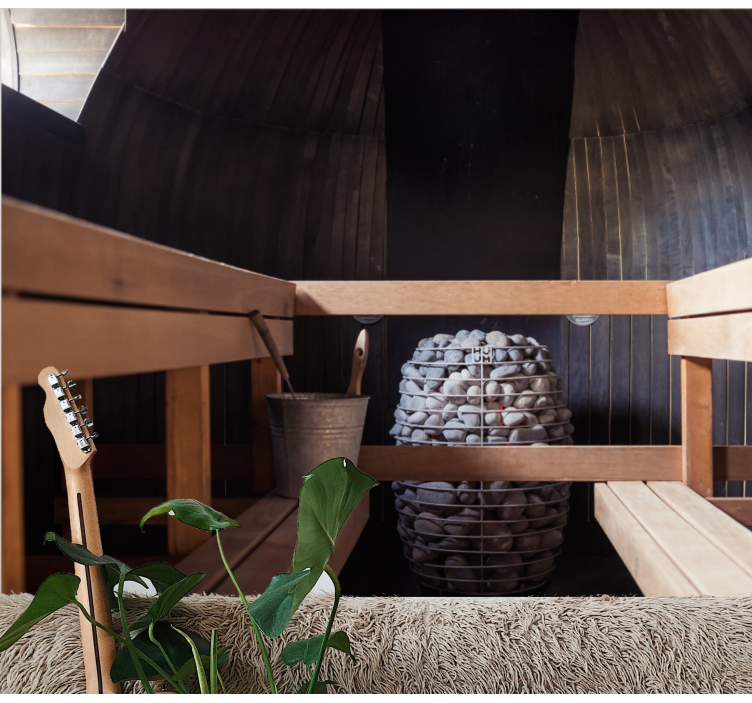 Tapisserie zen expérience sauna relaxante - TenStickers