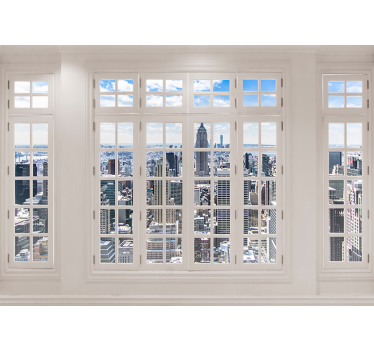 Tapisserie 3d d'horizon de New York city - TenStickers