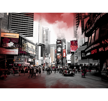 Tapisserie murale New York scène de paysage urbain - TenStickers