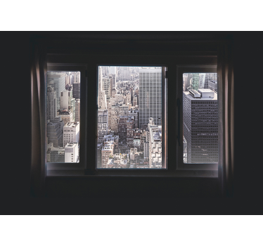 Tapisserie murale New York vue d'une fenêtre  - TenStickers