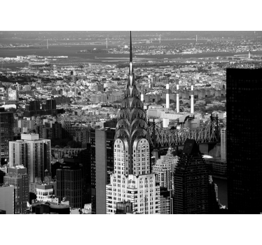 Tapisserie murale New York paysage urbain chic - TenStickers