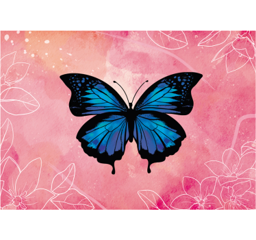 Photo murale animal Papillon beau et coloré - TenStickers