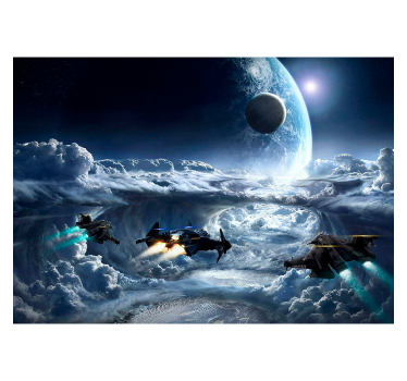 Photo murale Vaisseaux spatiaux en action - TenStickers