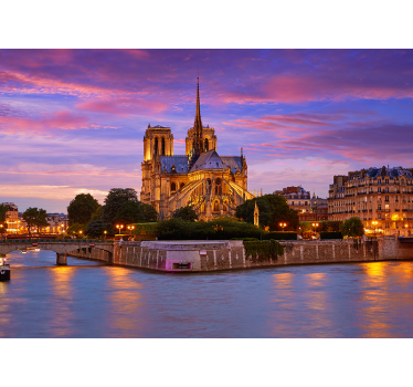 Tapisserie paris basilique notre-dame - TenStickers