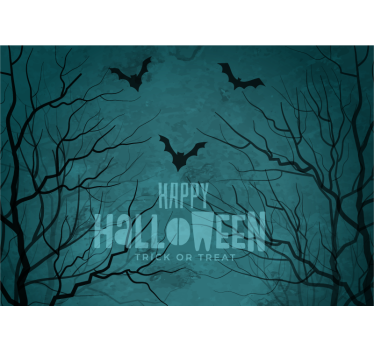 Tapisserie halloween chauves-souris nocturnes effrayantes - TenStickers