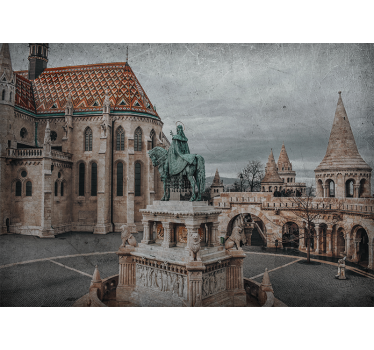 Tapisserie villes et pays vue sur le château de budapest - TenStickers