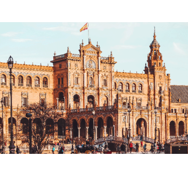 Tapisserie madrid architecture espagnole historique - TenStickers