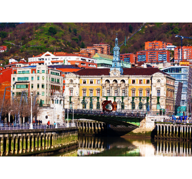 Tapisserie madrid architecture historique de bilbao - TenStickers