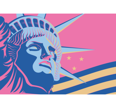 Tapisserie villes et pays monument de la liberté - TenStickers