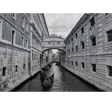 Tapisserie villes et pays vue sur les canaux de venise - TenStickers