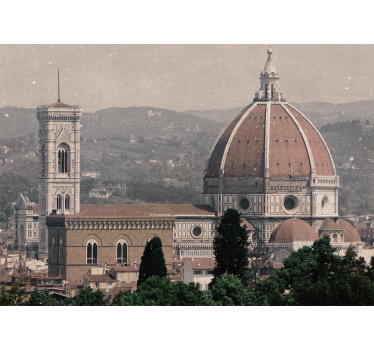 Tapisserie villes et pays vue de la cathédrale de florence - TenStickers