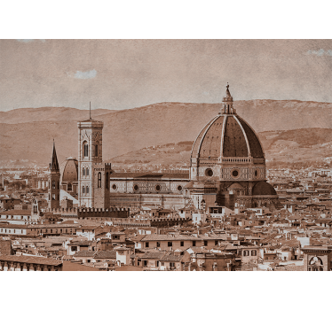 Tapisserie villes et pays vue du dôme de florence - TenStickers