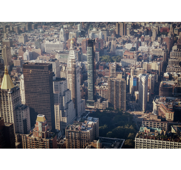 Tapisserie villes et pays vue urbaine - TenStickers