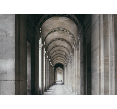 Tapisserie villes et pays arches architecturaux perspective - TenStickers