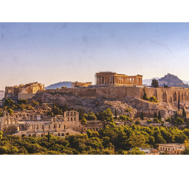 Tapisserie villes et pays acropole d'athènes - TenStickers