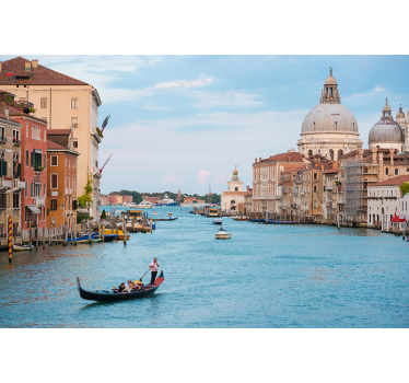Tapisserie villes et pays scène de gondole à venise - TenStickers