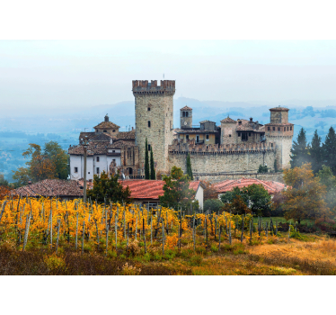 Tapisserie villes et pays paysage château héritage - TenStickers