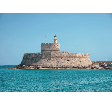 Tapisserie autres villes et de pays phare de rhodes - TenStickers