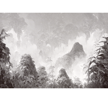 Papier peint panoramique scène tropicale - TenStickers