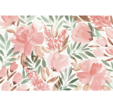 Papier peint panoramique papier peint mural floral - TenStickers