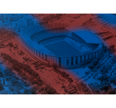 Tapisserie villes et pays stade de football de barcelone - TenStickers