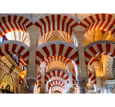 Tapisserie villes et pays arcs architecturaux - TenStickers
