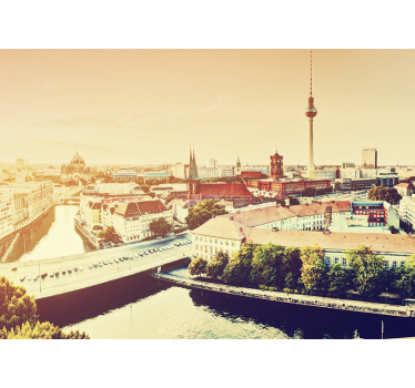 Tapisserie berlin paysage urbain - TenStickers