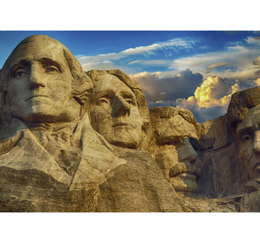 Tapisserie villes et pays mont rushmore monuments - TenStickers
