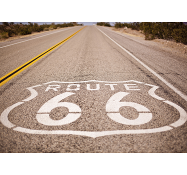 Tapisserie villes et pays l'emblématique route 66 - TenStickers