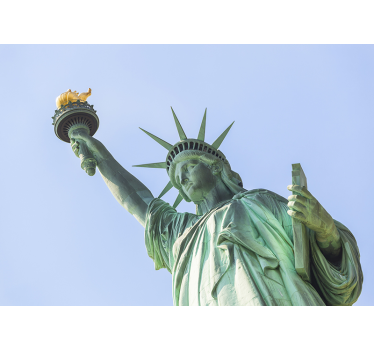 Tapisserie new york gros plan de la statue de la liberté - TenStickers