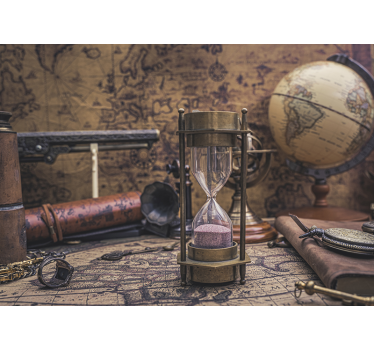 Tapisserie villes et pays collection de montres antiques - TenStickers