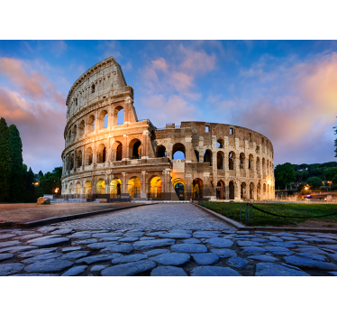 Tapisserie villes et pays colisée de rome - TenStickers