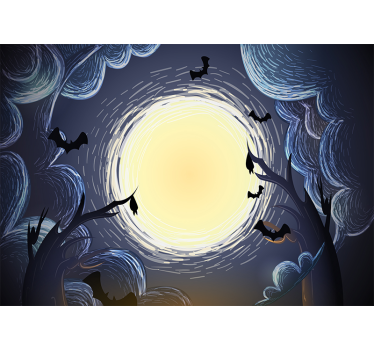 Photo murale Chauves-souris d'halloween élégantes - TenStickers