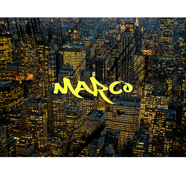 Tapisserie villes et pays horizon de new york - TenStickers